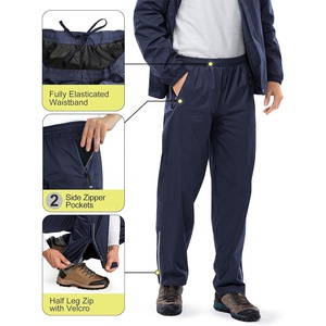 Trajes de lluvia con capucha personalizables con logotipos y etiquetas para equipos, actividades al aire libre y protección contra clima húmedo - Product Image 4