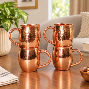 Mug à bière en cuivre de luxe moderne et élégant, design champêtre, portable, idéal pour la décoration intérieure et l'utilisation en cuisine – Cadeau idéal - Product Image 1