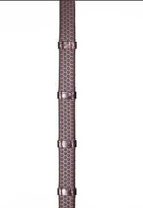 Rubber Horse Reins <b>Lead</b> <b>Ropes</b> Dark Brown 54 Inch Long with Buckle Hardware Equestrian Training Equipment - Product Image 2