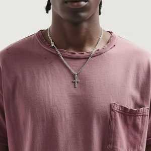 เสื้อยืดแขนสั้นผู้ชายผ้าวาฟเฟิลคอตตอน 100% ขายส่ง น้ำหนัก 220 กรัม แบบเรียบ แห้งเร็ว ระบายอากาศได้ดี รับสั่งทำตามแบบ - Product Image 3