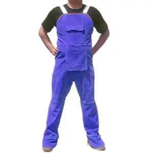 High Quality Heavy-Duty Industrial Cowhide Split <b>Leather</b> <b>Apron</b> Flame Resistant Welding Body Protector Sleeveless Adjustable - Product Image 6