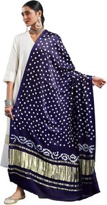 Dupatta Tradicional India con Estampado Bandhani, Moda Étnica - Product Image 4