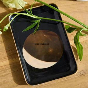 Plateau en acier inoxydable martelé de qualité supérieure, nouveau design moderne, idéal pour la décoration de table et le service alimentaire en cuisine – Offre spéciale - Product Image 6