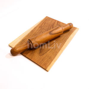 Natural Teak Wood <b>Rolling</b> <b>Pin</b> Sustainable Food Safe No Paint and Varnish Halal Customized Kitchen - Product Image 4