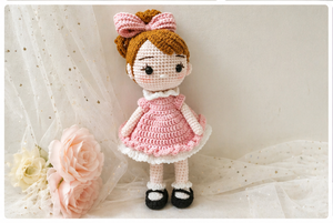 Poupée longue en crochet faite à la main pour bébé fille, taille personnalisée, style dessin animé, jouet doux pour filles, cadeau idéal pour bébé, fabrication OEM au Vietnam - Product Image 5