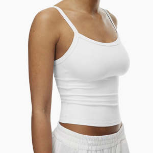 เสื้อกล้ามผู้หญิงผ้าฝ้ายพิมพ์โลโก้ OEM ตามสั่ง – เสื้อแฟชั่นลำลองสไตล์สตรีท เนื้อผ้านุ่ม โมดอล ไร้แขน เสื้อกล้ามพื้นฐานสำหรับผู้หญิง คุณภาพพรีเมียมสำหรับใส่ทุกวัน - Product Image 4