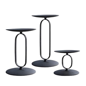 เชิงเทียน 3 ขาแบบใหม่ขายดี พร้อมเคลือบผงโลหะเหล็ก สำหรับตกแต่งห้องนอน ห้องรับประทานอาหาร - Product Image 3