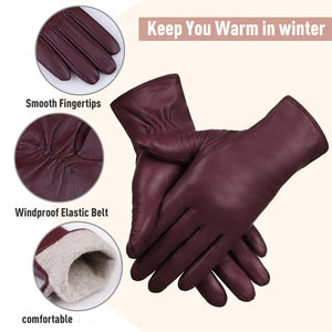 Guantes de Cuero Profesionales de Primera Calidad, Personalizados, Resistentes al Calor, para Fiestas al Aire Libre, Fáciles de Cuidar, Estilo Sencillo para Invierno - Product Image 6