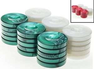 Fichas de Backgammon Personalizadas en Color y Tamaño, Piezas de Resina Plana para Juego de Mesa, Contadores con Efecto de Color Mármol de Doble Capa - Product Image 3