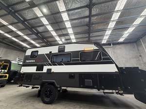 Australian Standard Camper Travel Trailer Hybrid Caravan Motorhome Off Road Rvs With Kitchen - Product Image 2