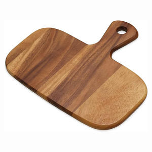 Plateau de service à fromage en bois d'acacia Offre Spéciale fait à la main plateau de charcuterie de luxe moderne écologique avec poignée - Product Image 1