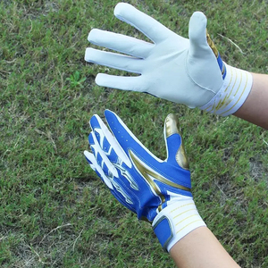 NOVERA INDUSTRIES Professional Custom Cowhide PU Leather Baseball Softball Gloves Children Batting Fielding <b>Hook</b> Loop Breathable - Product Image 5