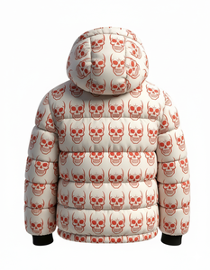 Mens Eco Friendly Waterproof Breathable Hooded Puffer Jacket Winter Warm <b>Bubble</b> <b>Coat</b> Streetwear Fashion Custom Wholesale Front - Product Image 3