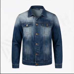 Veste en jean pour homme, prix de gros, meilleur fournisseur, prix compétitif, nouvelle arrivée, design unique, respirante, col montant, coupe-vent - Product Image 2