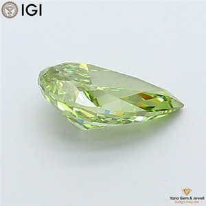 เพชรทรงลูกแพร์ 4.01 กะรัต สีเขียวสดใส ระดับความสะอาด VS2 เพชรเพาะเลี้ยงในห้องปฏิบัติการ CVD พร้อมใบรับรอง IGI สำหรับแหวนแต่งงานที่เป็นเอกลักษณ์ - Product Image 6