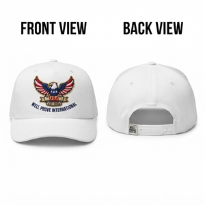 Casquette de camionneur ajustable en toile premium 220 GSM, noire, 5 panneaux, impression numérique sur le devant et logo brodé 3D au dos, toutes saisons - Product Image 3