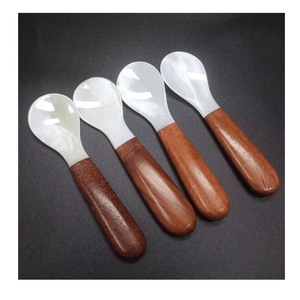 Natural Mother of Pearl Spoon | Elegant Handmade Seashell Utensil for Premium Tableware & Dining - Product Image 4