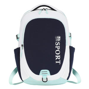 Mochila escolar moderna azul marino y verde oliva, tela duradera de alta densidad, funda acolchada para portátil, para estudiantes de primaria y secundaria. - Product Image 4