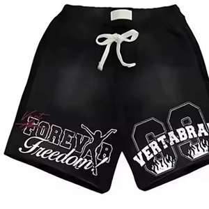 Conjunto de camiseta corta con hombros caídos y corte holgado, gráfico personalizado para hombre, 100% algodón, camiseta oversize de corte holgado y amplio. - Product Image 3