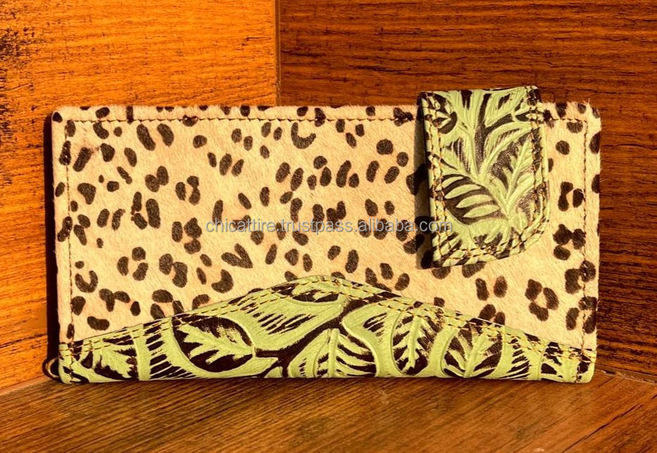 Brown With Green Embossed