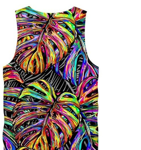 Débardeurs personnalisés respirants en maille tricotée pour hommes, imprimés, pour la course et l'entraînement, en polyester/coton, sublimation, maille - Product Image 6