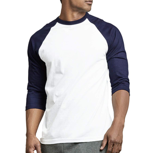 T-shirt de baseball vintage à manches raglan contrastées pour homme, streetwear de haute qualité, coupe classique, vêtements personnalisés pour homme - Product Image 5