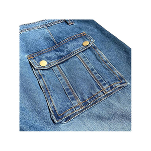 New Arrival Hot Top Quality <b>Men</b> Denim Shorts Multi Pockets Stretch <b>Jeans</b> Cargo Shorts Plus Size OEM Service Cheap Price 2026 - Product Image 2