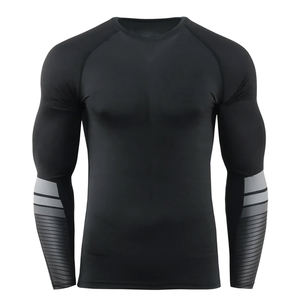 Camiseta Deportiva Transpirable para Hombre, Hecha en Pakistán, de la Mejor Calidad, en Colores Negro y Gris, Ropa Deportiva - Product Image 1
