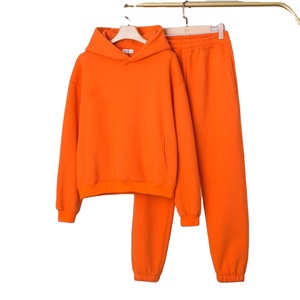 Conjunto Deportivo de Felpa para Mujer, Otoño Invierno |   Pantalones de suéter con capucha de felpa gruesa |   Conjunto Deportivo Corto de Algodón Cálido e Impermeable - Product Image 2