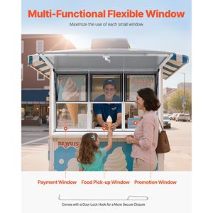 Finestra di Servizio in Lega di Alluminio 60x36 Pollici per Food Truck, Angolo di 85 Gradi, con 6 Funzioni Scorrevoli - Product Image 5