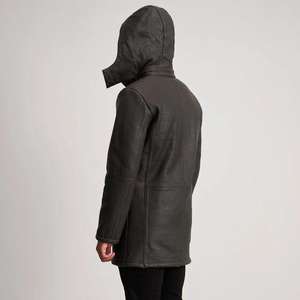 Nouveau manteau long en cuir pour homme tendance, léger, de haute qualité, prix raisonnable, manteau long en cuir pour homme - Product Image 5