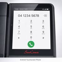 Téléphone fixe sans fil SC-9080-4GT 8 pouces Android 12 4G LTE avec écran tactile capacitif HD, VoLTE, SMS, sonnerie forte, téléphone de bureau