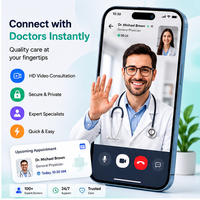 Akıllı Tele-tıp Mobil Uygulama Geliştirme Video Danışmanlığı Hasta Yönetimi Anında Bildirimler Android IOS Linux MAC