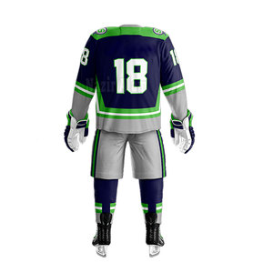 Ensemble d'uniformes de hockey sur glace durables, légers, à séchage rapide, avec maillot et pantalon à coutures renforcées pour l'entraînement, les matchs et la compétition - Product Image 3