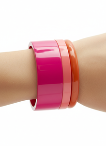 Modernas Pulseras de Resina para Parejas – Brazaletes Personalizables de Alto Brillo, Joyería Atrevida para Aniversario, Pulseras Boho Minimalistas - Product Image 2