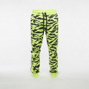 Nuevo Conjunto Deportivo para Hombre con Estampado de Tigre Verde Neón, Tejido de Poliéster de Secado Rápido, Chaqueta con Cierre Completo y Cuello Alto, Pantalones, Ropa de Otoño - Product Image 5