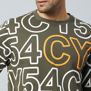 Sweat-shirt d'hiver personnalisé effet délavé vintage 100% coton pour homme, épais, coupe oversize, manches classiques, coupe-vent - Product Image 6