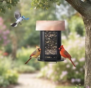 Premium Copper Roof Hanging <b>Bird</b> Feeder Rectangle Rustic Design Outdoor Use Garden Decor - Product Image 6