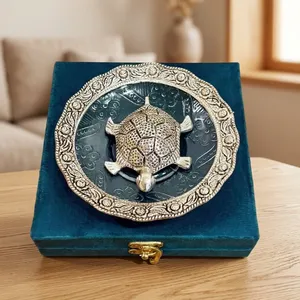 Plato de Tortuga Plateado con Caja de Regalo - Product Image 3