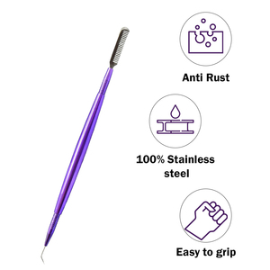 Herramientas Separadoras de Pestañas para Lifting de Pestañas Color Morado, Acero Inoxidable de Alta Calidad, Herramientas para Lifting de Pestañas con Logotipo y Color Personalizados - Product Image 4