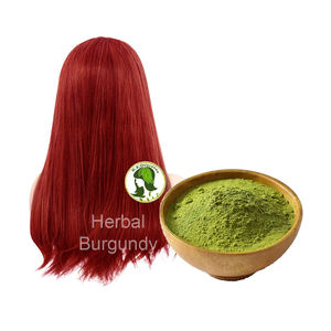 Poudre de teinture pour cheveux semi-permanente bordeaux écologique à base de feuilles de henné Poudre verte pour une coloration des cheveux saine - Product Image 1