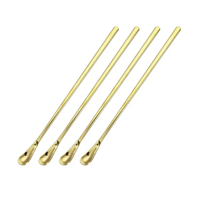 Cuchara de Barra de Latón de Alta Calidad, Duradera y Moderna, para Degustación y Mezcla de Café, con Mango Trenzado, Herramienta de Barra Personalizable - Product Image 5