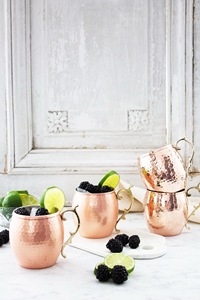 Mug Moscow Mule Classique en Cuivre Pur Martelé, Fait Main, Réutilisable, avec Poignée, pour Bar, Restaurant, Maison, Fête - ILAHI's - Product Image 6