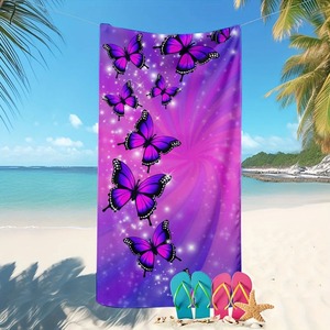 Serviette de plage en coton surdimensionnée, légère, sans sable, super absorbante, style été, personnalisée - Product Image 2