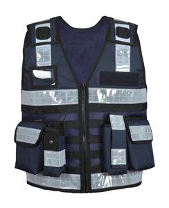 Chaleco de seguridad para adiestradores de perros de alta visibilidad, color personalizado, ANSI Clase 2, impermeable y transpirable. - Product Image 1