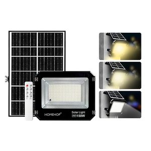 Homehop - Lámpara Solar LED de 150 W para Exteriores, Impermeable, Inalámbrica, para Hogar, Jardín y Patio (3 Colores) - Product Image 1