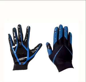 Gants de football américain pour hommes, paume lisse, matériau polyester, protection antidérapante, confortables - Product Image 2