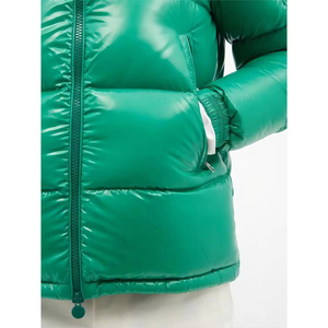 Blouson universitaire d'hiver pour homme, personnalisé, en nylon toile mate, avec capuche, coupe ample et structurée, style techwear esthétique, en matière synthétique durable, longueur standard - Product Image 6
