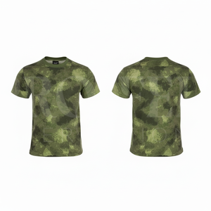 OEM Wholesale Apparel Abstract Camouflage Print T <b>Shirt</b> Short Sleeve Crew Neck Breathable Quick Dry <b>Polyester</b> Sport Tee <b>Shirts</b> - Product Image 5