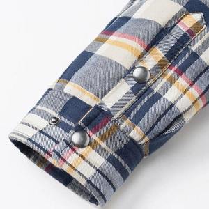 New Design High Quality <b>Mens</b> <b>Flannel</b> <b>Jacket</b> Comfortable Warm Windproof Breathable Polyester Cotton Zipper Front Logo - Product Image 3